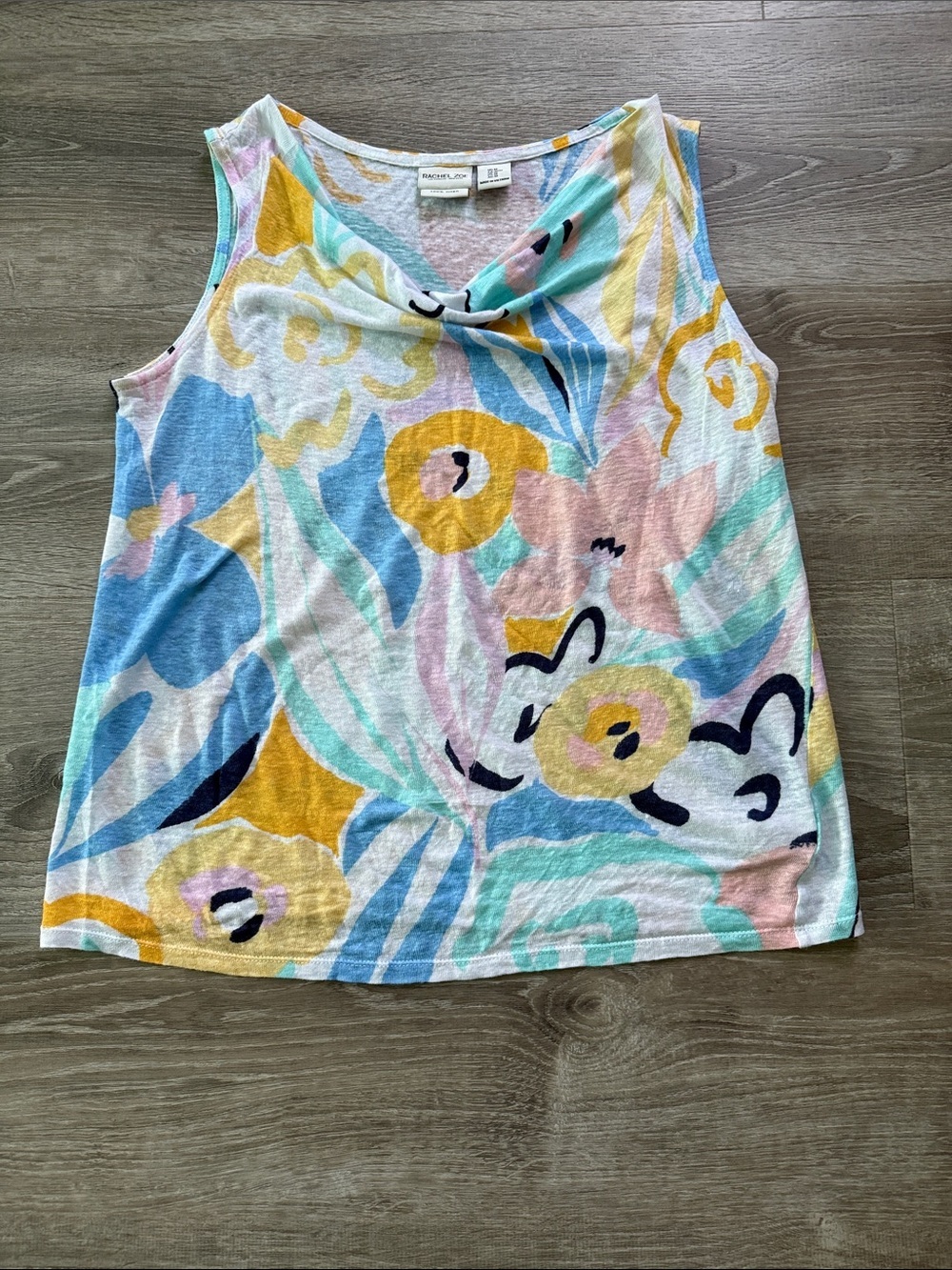 Rachel Zoe 100% linen sleeveless top